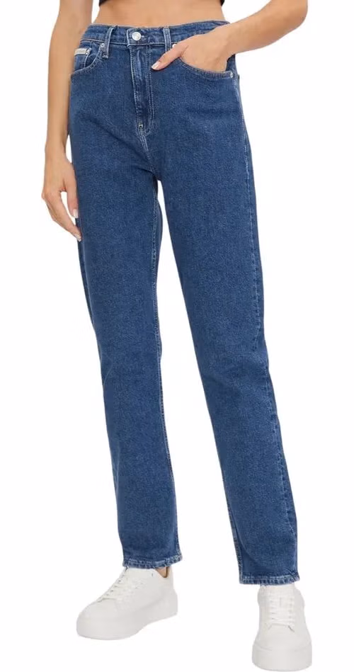 Calvin Klein Jeans Blue Cotton Skinny Jeans