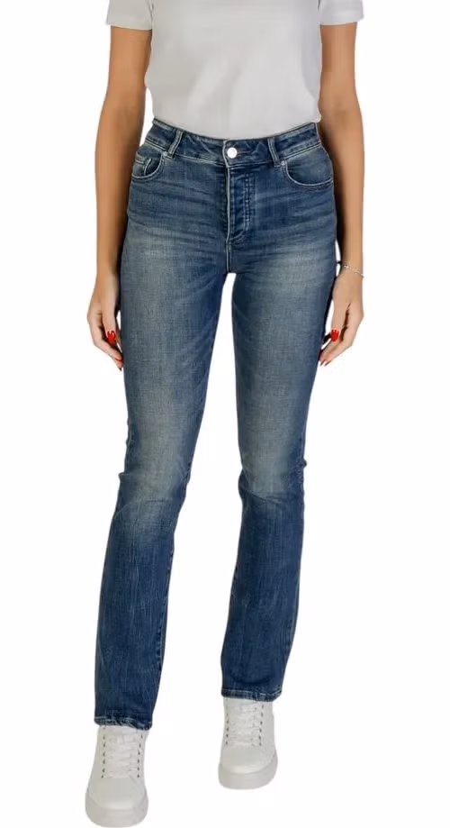 Armani Exchange Blue Cotton Skinny Jeans