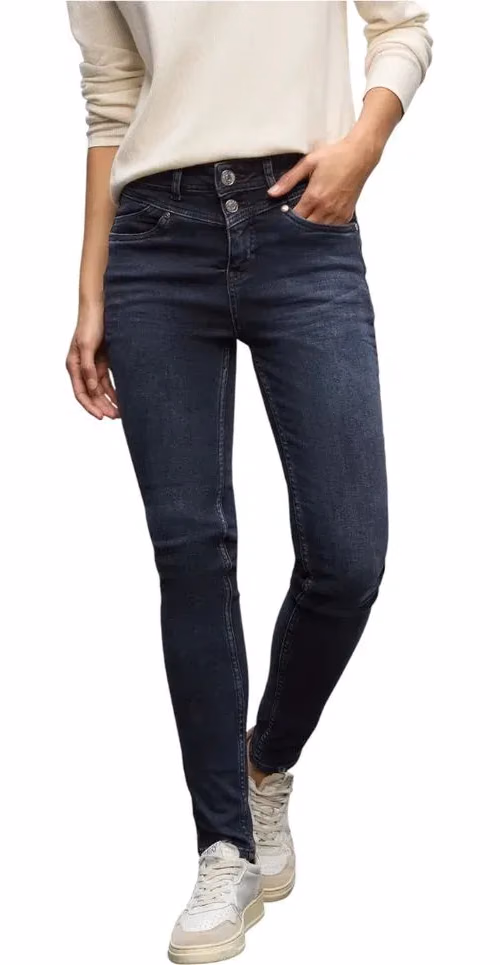 Street One Blue Cotton Skinny Jeans