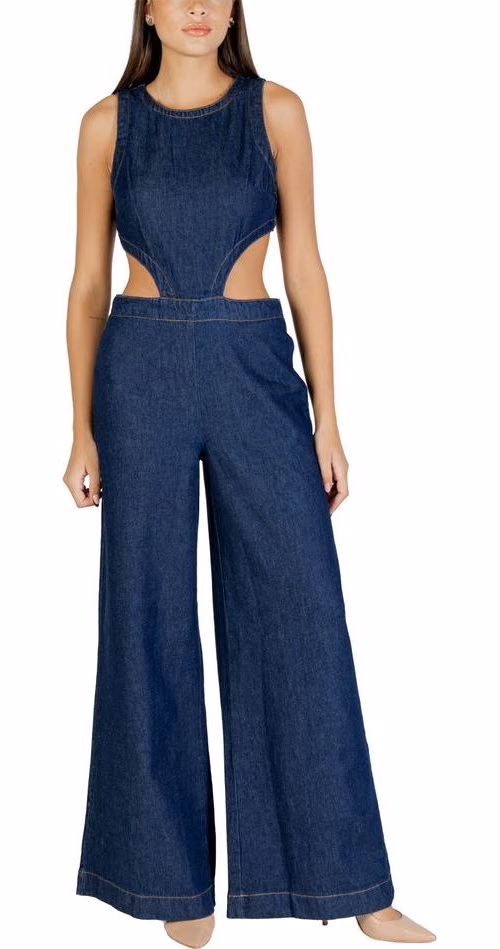 Colcci Blue Cotton Jumpsuit