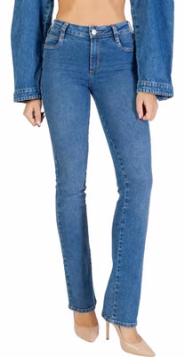 Blue Cotton Skinny Jeans