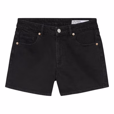 Black Cotton Shorts