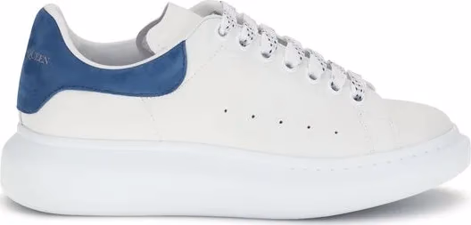 Alexander McQueen White Calf Leather Bos Taurus Platform Sneakers