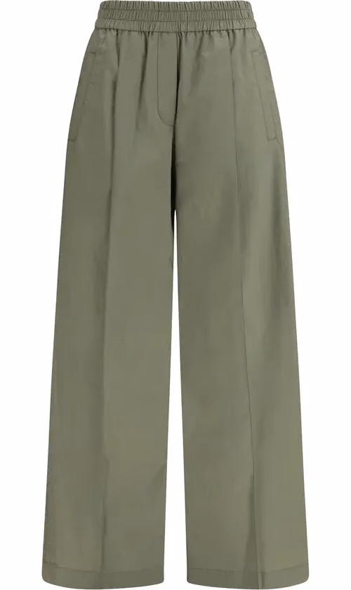Brunello Cucinelli Bicolor Cotton Casual Pants