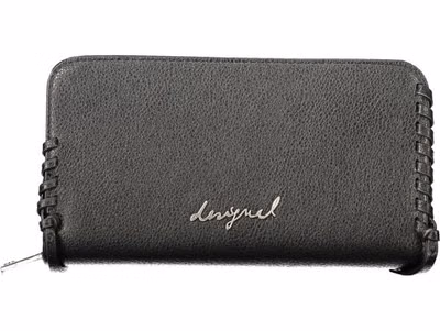 Black Polyurethane Women Wallet