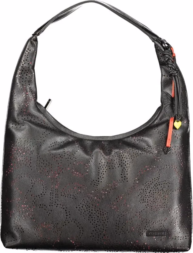 Desigual Nero Poliuretano Women Handbag