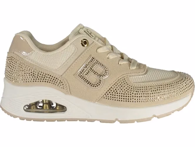 Laura Biagiotti Beige Polyurethane Women Sneaker