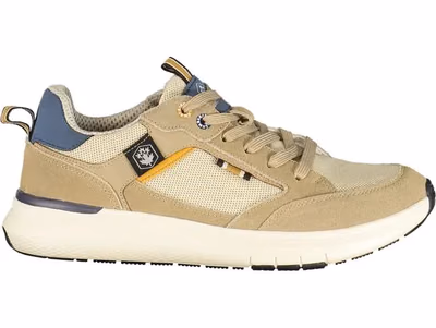 Beige Polyester Men Sneaker