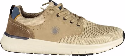 Beige Polyurethane Men Sneaker