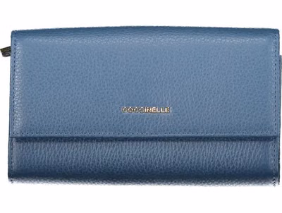 Blue Leather Women Wallet