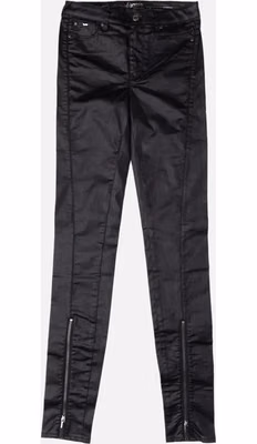 Black Cotton Skinny Jeans