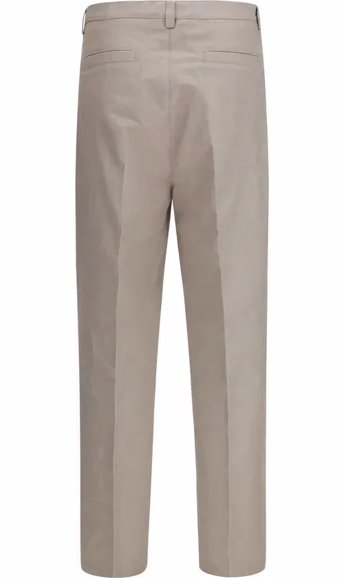 Brunello Cucinelli Beige Cotton Dress Pants