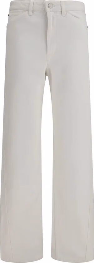 Lemaire White Cotton Casual Pants