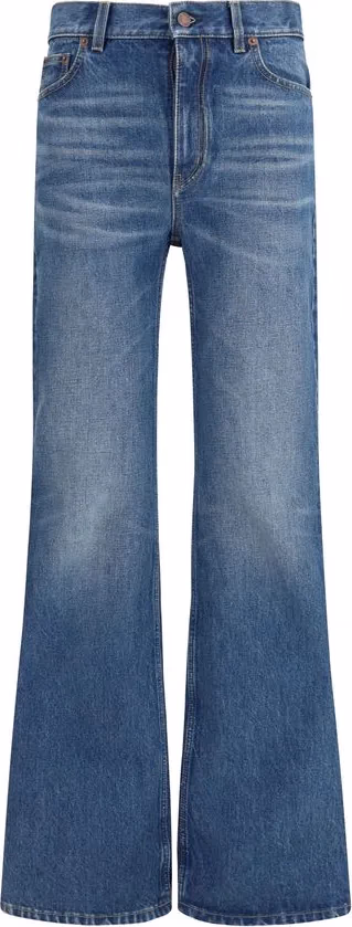 Chloé Blue Cotton Flared Jeans