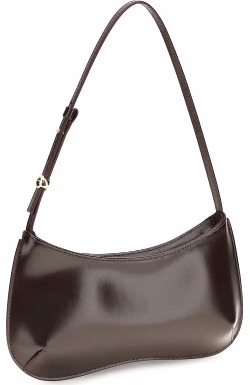 Jacquemus Brown Calf Leather Bos Taurus Shoulder Bag