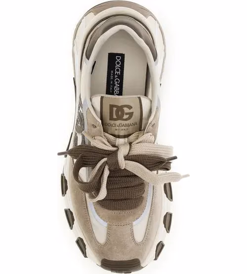 Dolce & Gabbana Multicolor Calf Leather Bos Taurus Athletic Sneakers