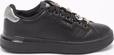 Black Polyethylene Low Top Sneakers