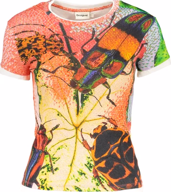 Desigual Rosso Cotton Women T-Shirt