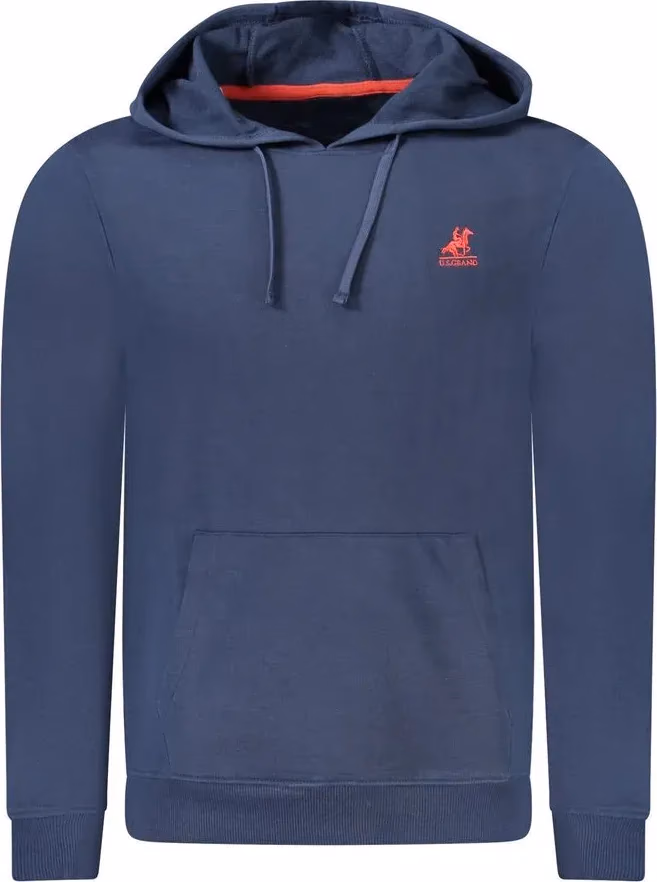 U.S. Grand Polo Blue Cotton Men's Hoodie