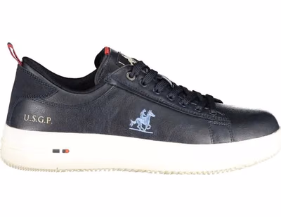 Blue Polyester Men Sneaker