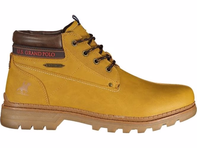 U.S. Grand Polo Yellow Polyurethane Men Ankle Boot