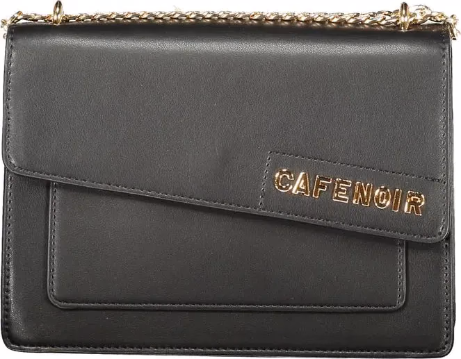 Cafenoir Black Polyurethane Women Shoulder Bag