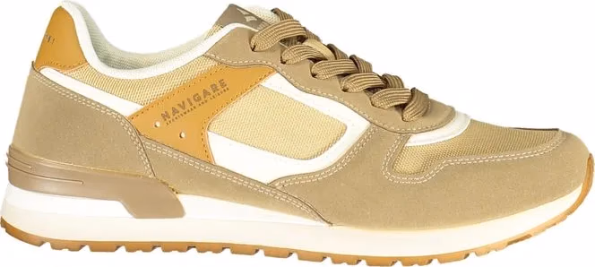 Navigare Beige Polyester Men Sneaker