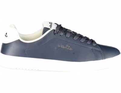 Blue Polyurethane Men Sneaker
