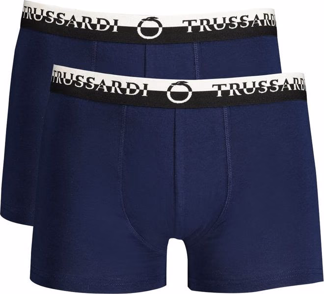 Trussardi Blu Cotton Mens Boxer