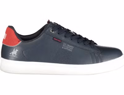 Blue Polyurethane Men's Sneaker