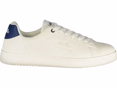White Polyurethane Men Sneaker