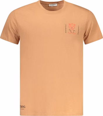 Marrone Cotton Men T-Shirt
