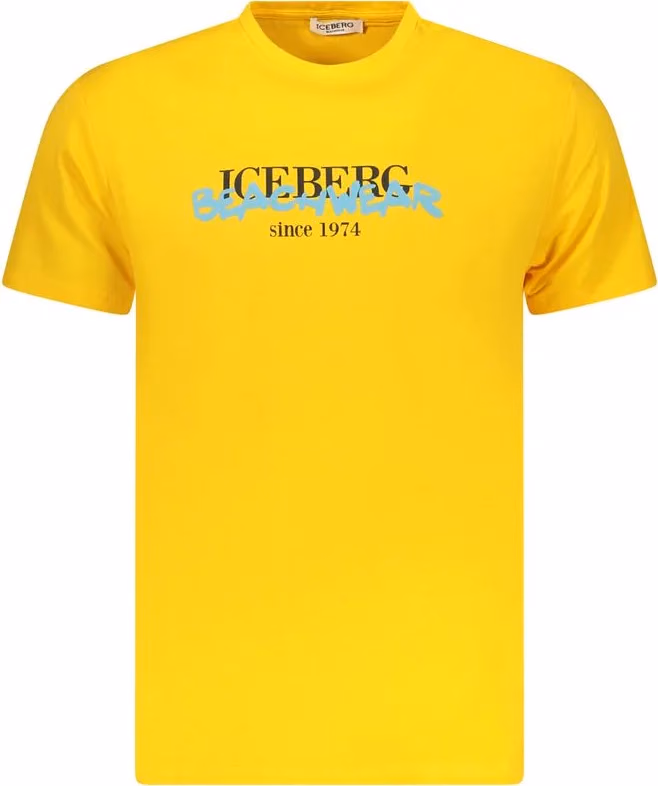 Iceberg Neon Cotton Men T-Shirt