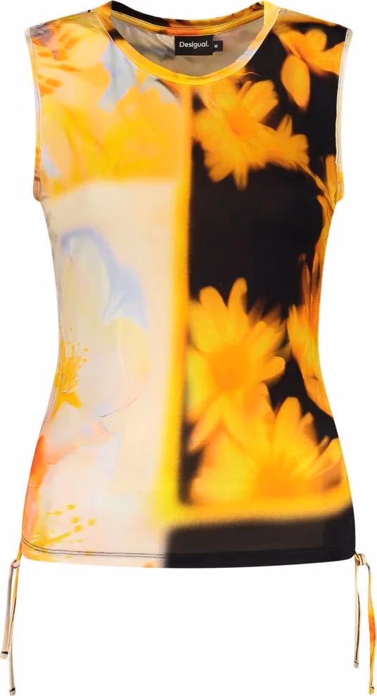 Desigual Arancione Viscosa Women's Tank Top