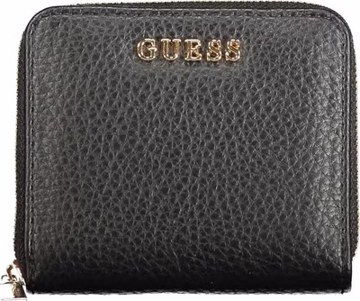 Black Polyurethane Women Wallet