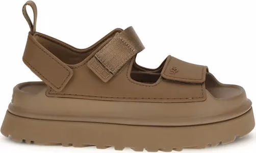 UGG Brown Recycled Polyester Flat Sandals