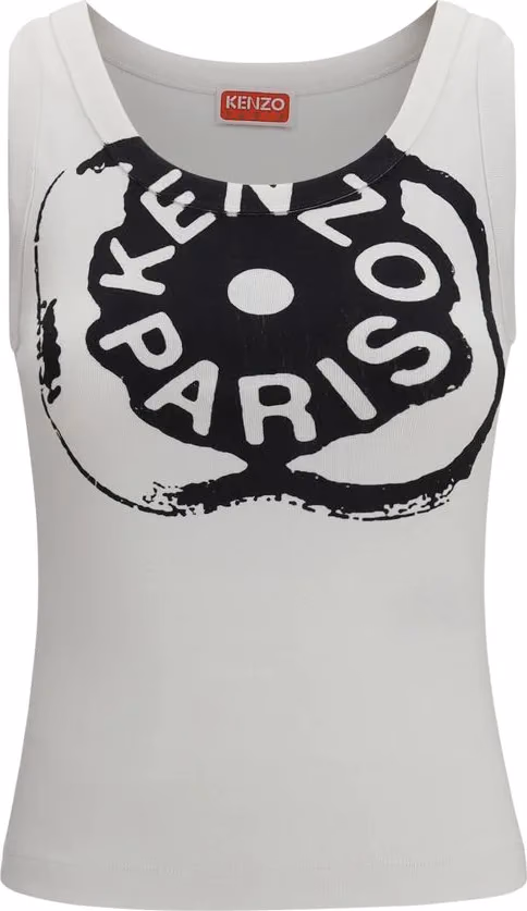 Kenzo White Cotton Tank Tops