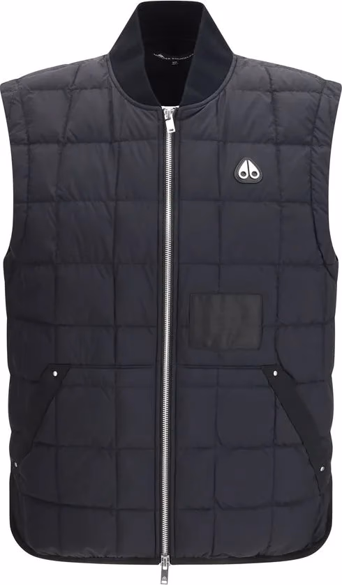 Moose Knuckles Black Nylon Sleeveless Jacket