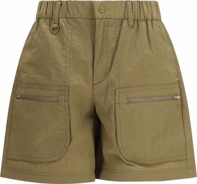 Bicolor Polyester Bermuda Shorts