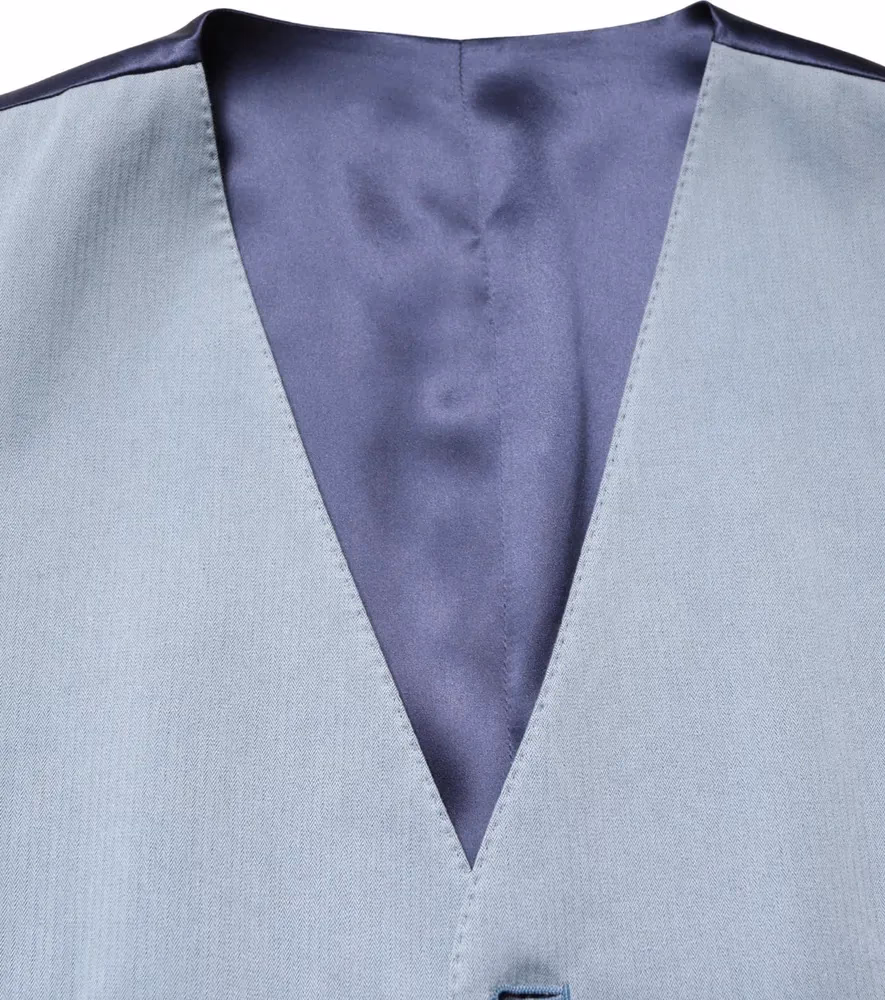 Dolce & Gabbana Gray Wool Single Breasted Men Waistcoat Vest