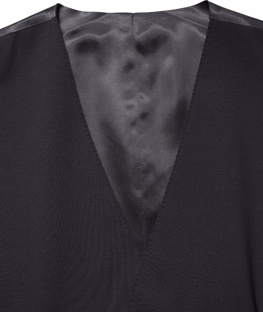 Dolce & Gabbana Black Wool Single Breasted Waistcoat Vest