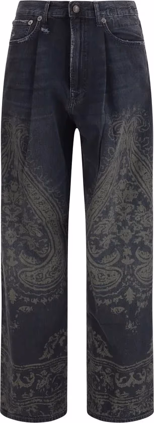 R13 Black Cotton Jeans Denim