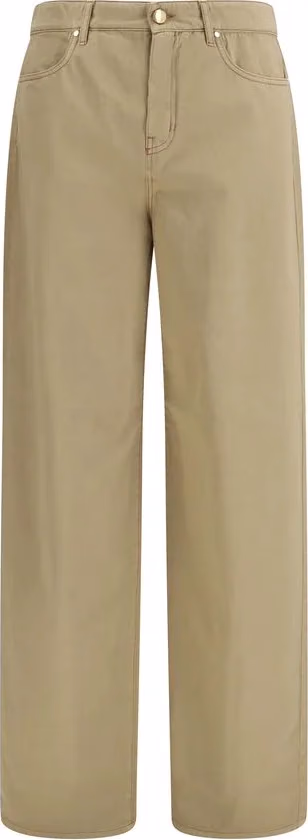Max Mara Beige Cotton Casual Pants