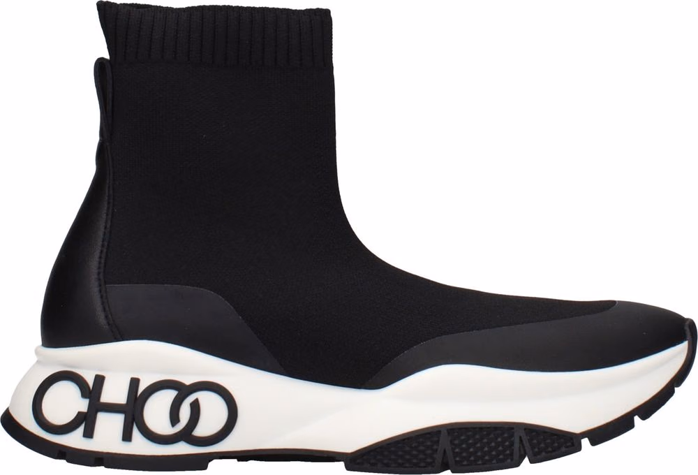Jimmy Choo Black Fabric Ankle Boots