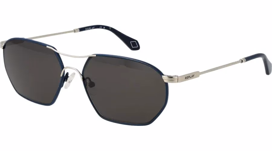 Replay Silver Metal Sunglasses
