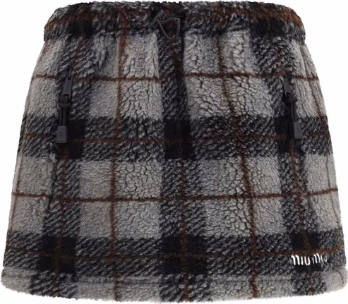 Miu Miu Multicolor Nylon Mini Skirt