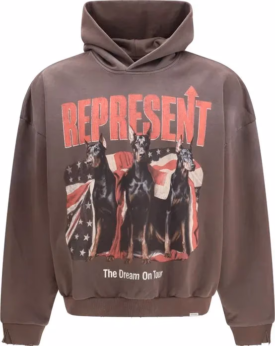 Represent Brown Cotton Sweatshirt
