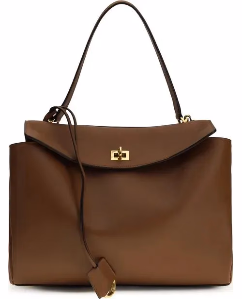 Balenciaga Brown Calf Leather Bos Taurus Shoulder Bag