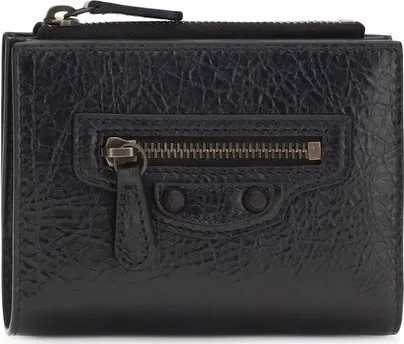 Balenciaga Black Lamb Ovis Aries Aries Wallet
