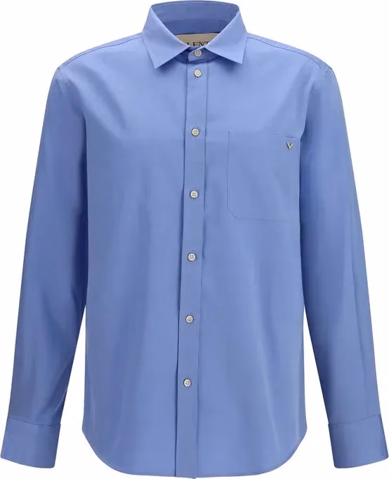 Valentino Garavani Blue Cotton Shirt